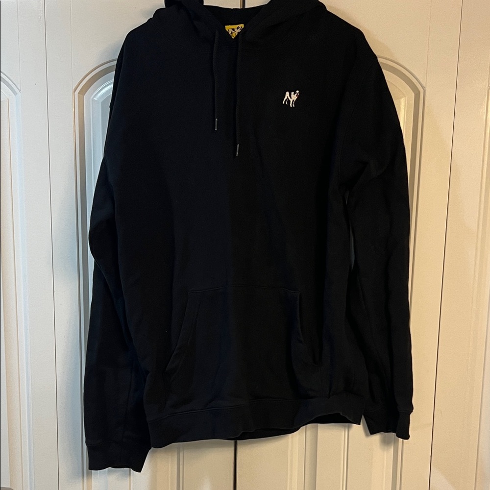 Big Dogs Black Hoodie with Embroidered Logo